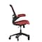Flash Furniture Red Mesh Mid-Back Task Chair with Roller Wheels BL-X-5M-RED-RLB-GG - alternate 5